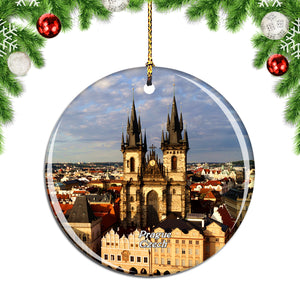 Czech Church of Our Lady Before Tyn Prague Christmas Ornament