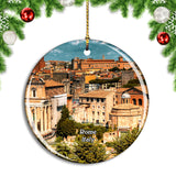 Italy Rome Architecture Historically Colosseum Christmas Ornament