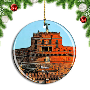 Italy Rome Castel Sant'Angelo Christmas Ornament