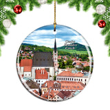 Czech Church of St.Vitus Cesky Krumlov Christmas Ornament