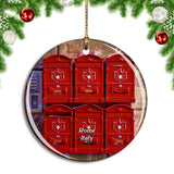 Italy Rome Mailbox Christmas Ornament