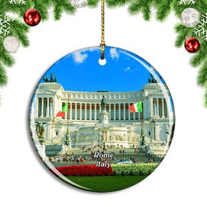 Italy Rome Monument to Vittorio Emanuele ii Christmas Ornament