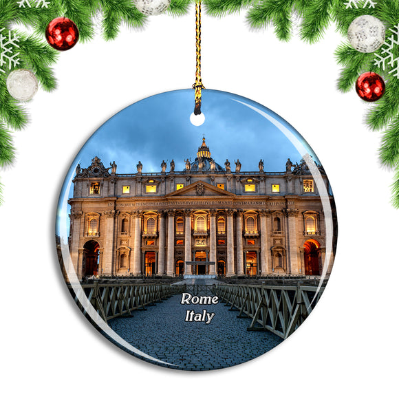 Italy Rome Saint Peter's Cathedral Christmas Ornament