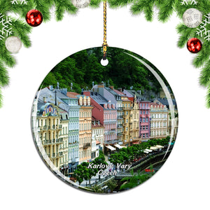 Czech Diana Lookout Tower Karlovy Vary Christmas Ornament