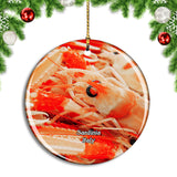 Italy Sardinia Alghero Shrimps Harbour Christmas Ornament