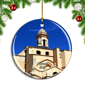 Italy Sassari Sardinia Christmas Ornament