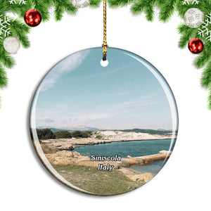 Italy Siniscola La Caletta Beach Christmas Ornament