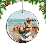 Italy Siniscola Spiaggia Berchida Christmas Ornament