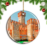 Italy Sirmione Garda Castle Christmas Ornament