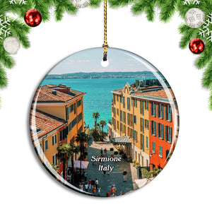 Italy Sirmione Lake Garda Christmas Ornament