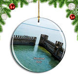 Italy Sirmione Lake Christmas Ornament