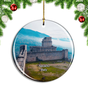 Italy Spoleto Wall Christmas Ornament