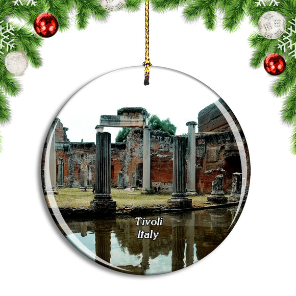 Italy Tivoli Old City Christmas Ornament