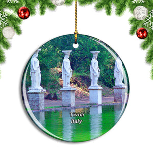 Italy Tivoli Villa Adriana Christmas Ornament