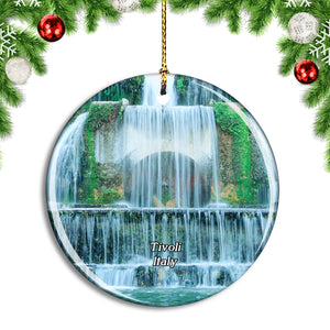 Italy Tivoli Water Fountain Garden Christmas Ornament