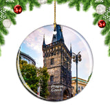 Czech Powder Tower Prague Christmas Ornament