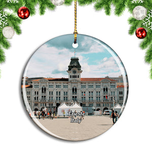 Italy Trieste Hauptplatz Tourism Christmas Ornament