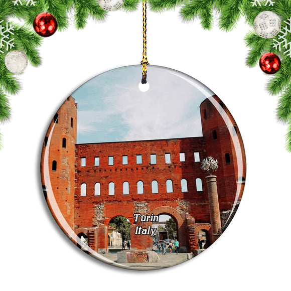 Italy Turin Building Piedmont Christmas Ornament