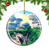 Italy Varese Angera Castle Christmas Ornament