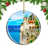 Italy Varese Lago Maggiore Hermitage Christmas Ornament