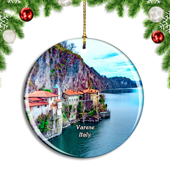 Italy Varese Santa Caterina Del Sasso Christmas Ornament