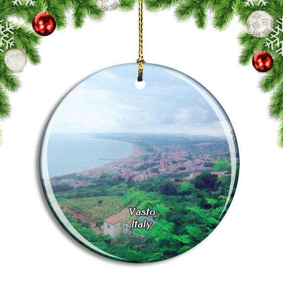 Italy Vasto Loggia Amblingh Christmas Ornament