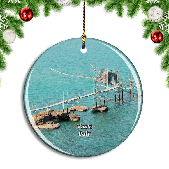 Italy Vasto Riserva Naturale di Punta Aderci Christmas Ornament