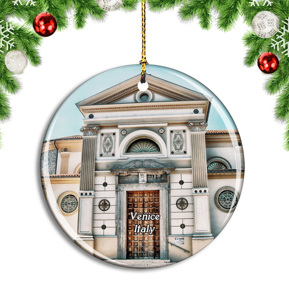 Italy Venice San Rocco Church Christmas Ornament