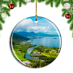 Italy Verbania Lago Maggiore Christmas Ornament