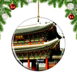 Gyeongbokgung Palace Seoul Korea Christmas Ornament