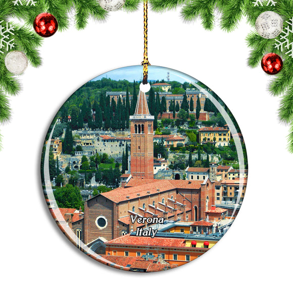 Italy Verona Church Christmas Ornament