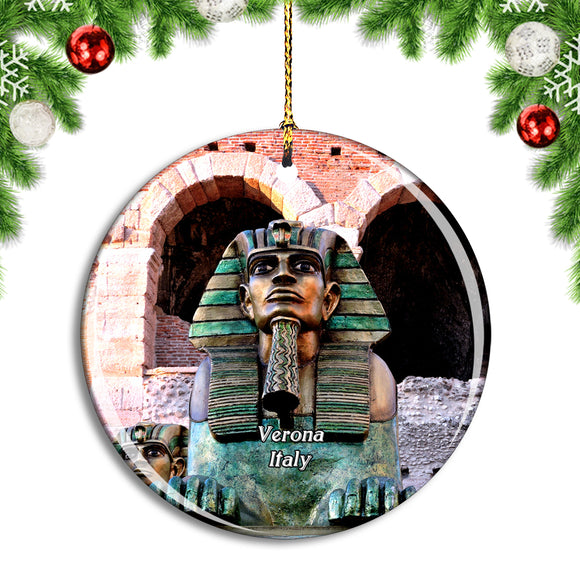 Italy Verona Sphinx Arena Christmas Ornament