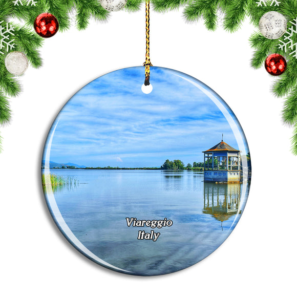 Italy Viareggio Lake Christmas Ornament