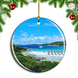 Italy Villasimius Beach Christmas Ornament