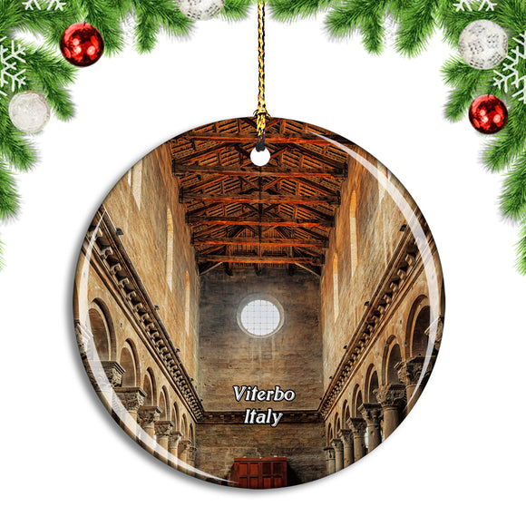 Italy Viterbo Church Christmas Ornament