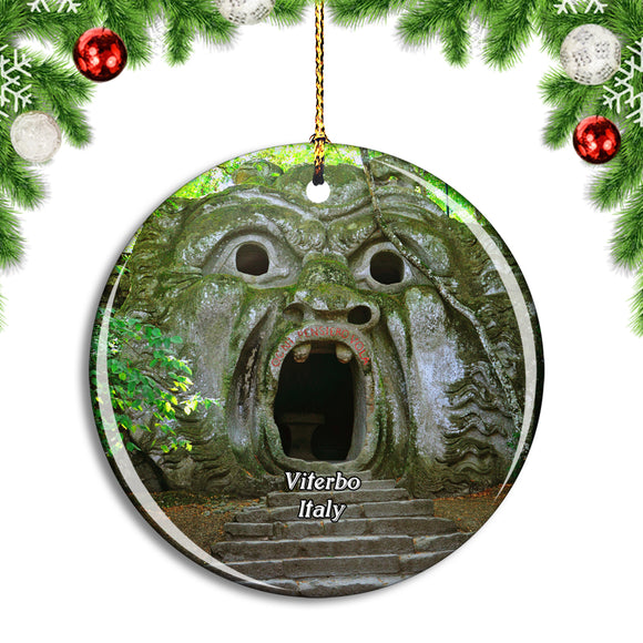 Italy Viterbo Mouth Truth Christmas Ornament