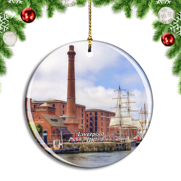 UK Endland Liverpool Merseyside Waterfront Port Christmas Ornament