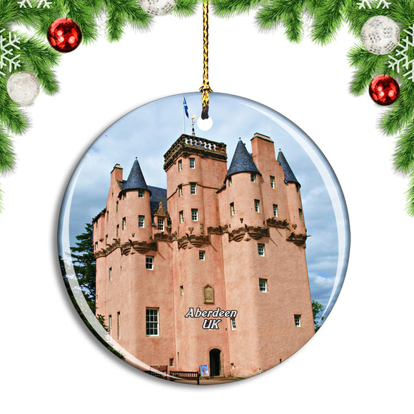 UK England Aberdeen Craigievar Castle Christmas Ornament