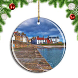 UK England Anstruther Cellardyke Harbour Christmas Ornament