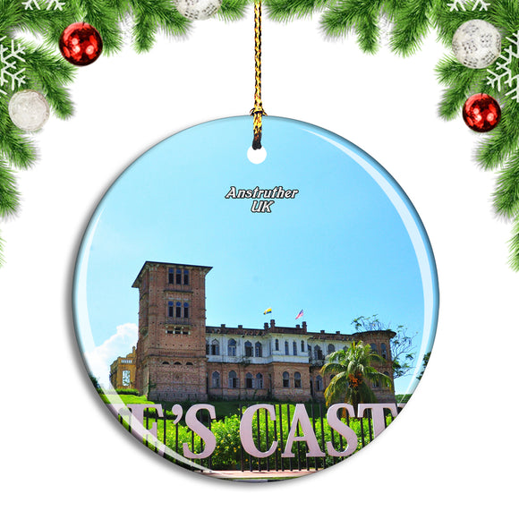 UK England Anstruther Kellie Castle Christmas Ornament