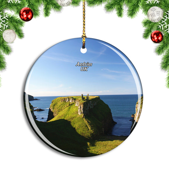 UK England Antrim Coast Christmas Ornament