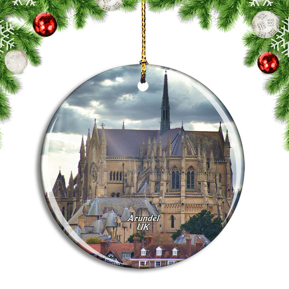 UK England Arundel Church Christmas Ornament