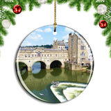 UK England Bath Pulteney Bridge Christmas Ornament