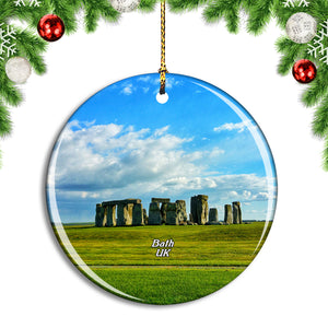 UK England Bath Stonehenge Christmas Ornament