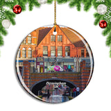 UK England Birmingham Gas Street Basin Christmas Ornament