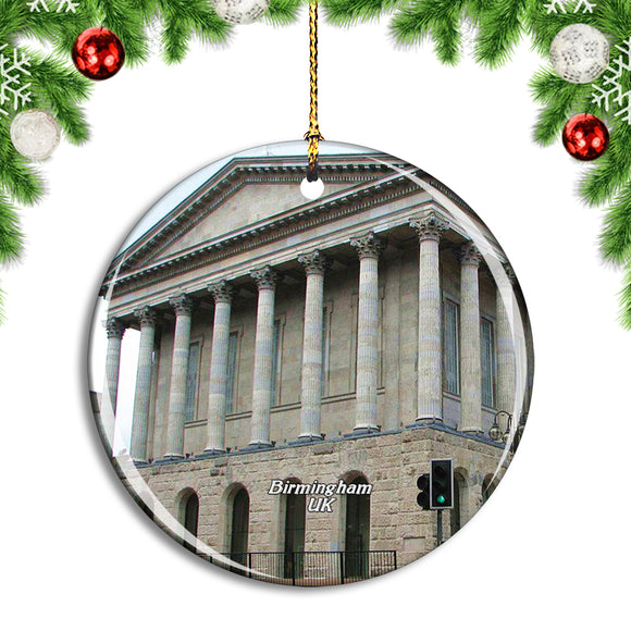 UK England Birmingham Town Hall Christmas Ornament