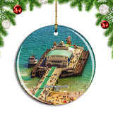 UK England Bournemouth Pier Christmas Ornament