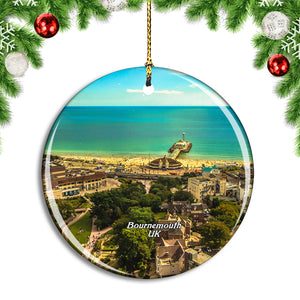 UK England Bournemouth Christmas Ornament