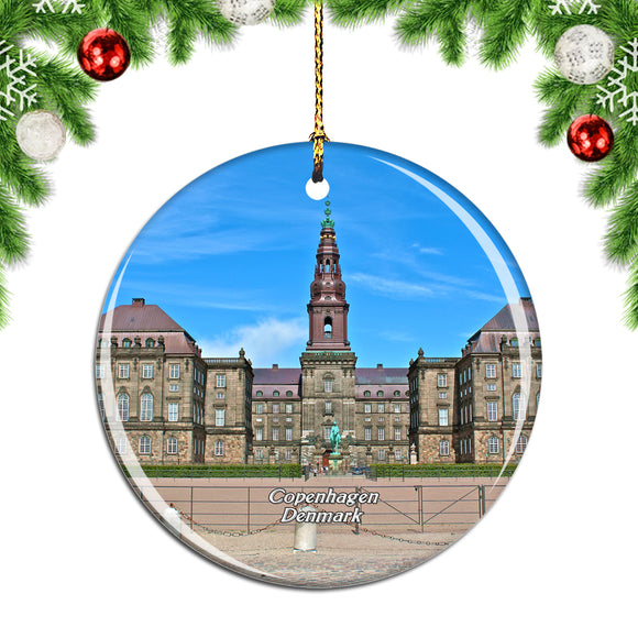 Denmark Christiansborg Palace Copenhagen Christmas Ornament