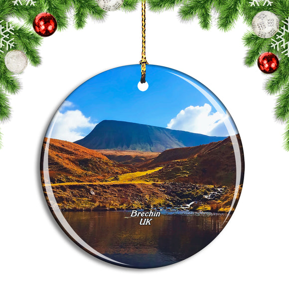 UK England Brechin the Burn Christmas Ornament